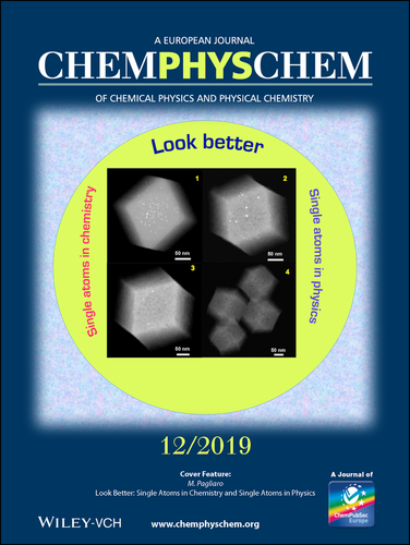 ChemPhysChem - cover of issue 12, 2019, dedicated
                to Mario Pagliaro's Lab work