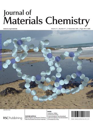 Cover of Journal of
                Materials Chemistry, issue 47, 2005, dedicaated to Mario
                Pagliaro's Lab work
