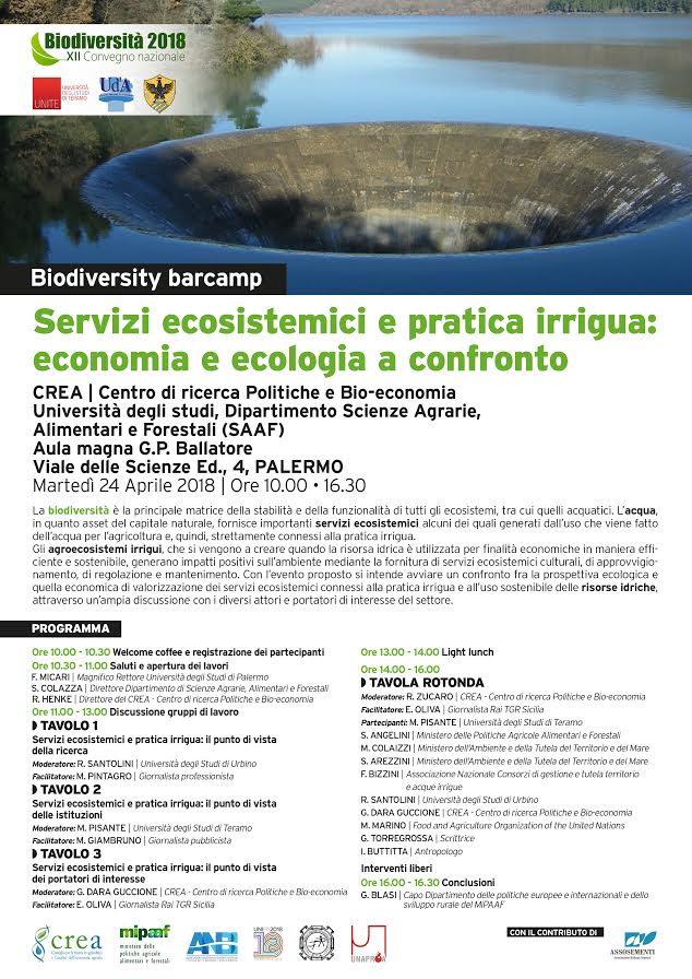 Biodiversity barcamp il 24 Aprile 2018 a Palermo