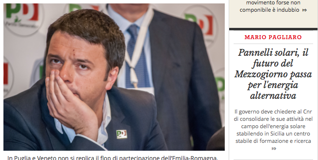Matteo Renzi visita la 3Sun di Catania - Il commento del Polo solare della Sicilia