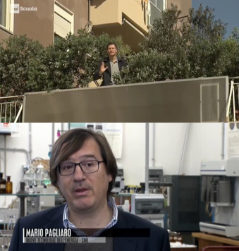 Davide Coero Borga e Mario Pagliaro nella puntata di Passi di Scienza dedicata a Palermo il 5 Novembre 2017